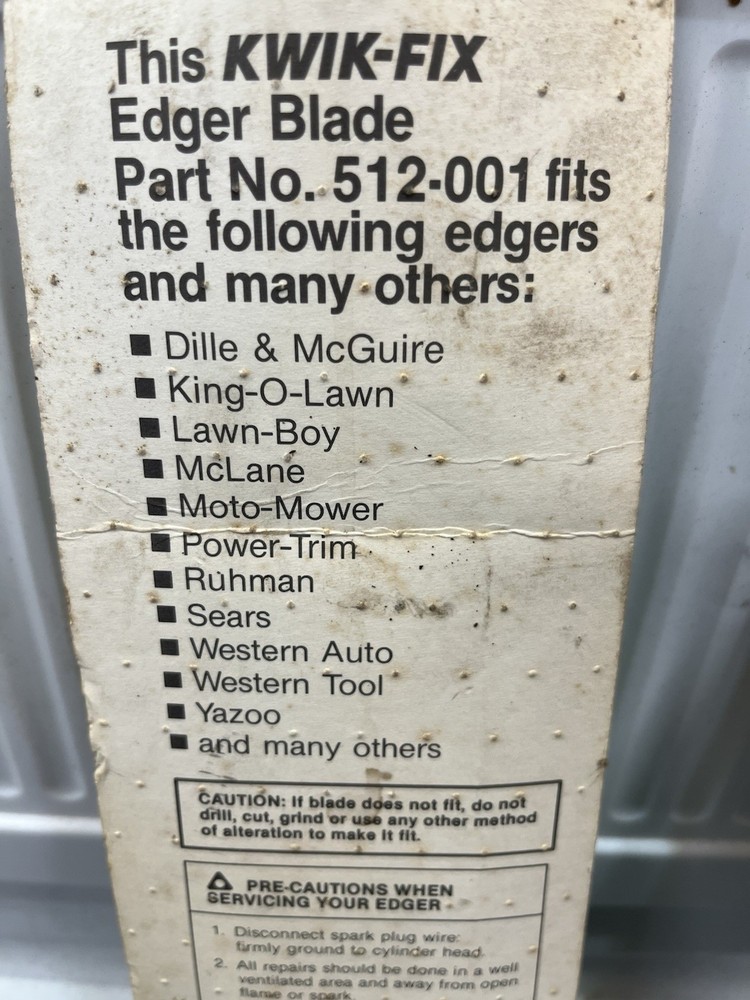 Kwik Fix Universal Edger Blade 512-206