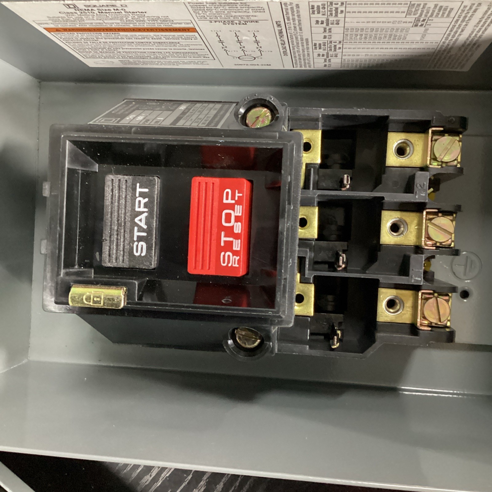 Square D 2510MBA2 AC Manual Starter Series C NEW