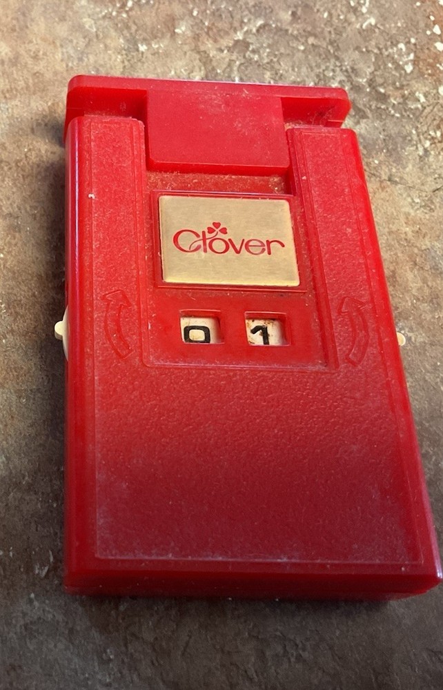 Used handheld clover knitting counter