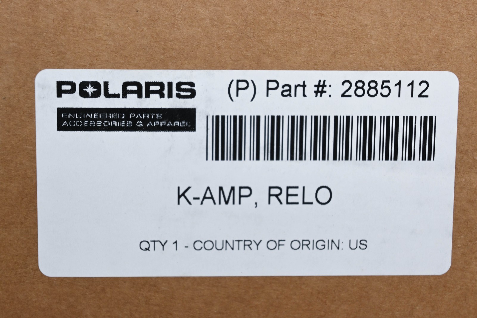 New OEM Polaris 2885112 K-Amp Relocation Kit NOS