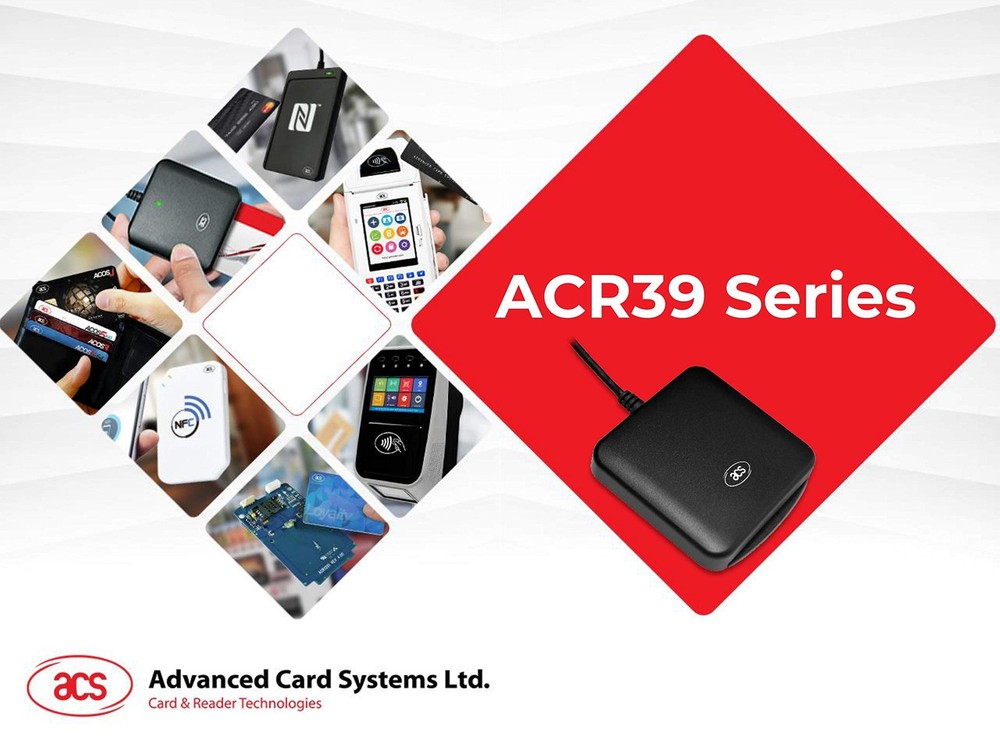 USB Smart Card Reader ACS ACR39U Black