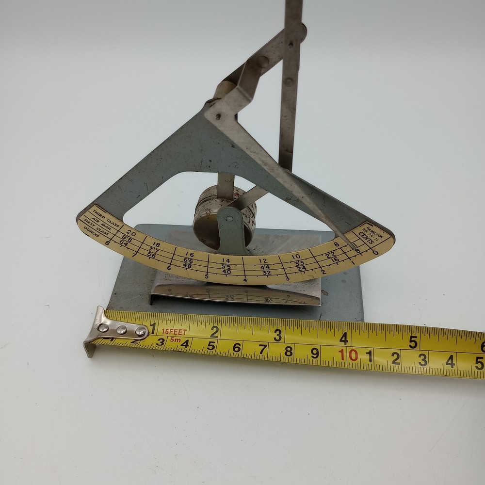 Vintage Hamilton Postal Scale 6” # 50-71 First Class Third Class Air Mail