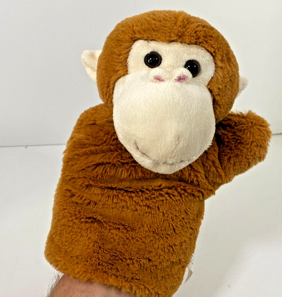Books A Million Brown Monkey Plush Hand Puppet