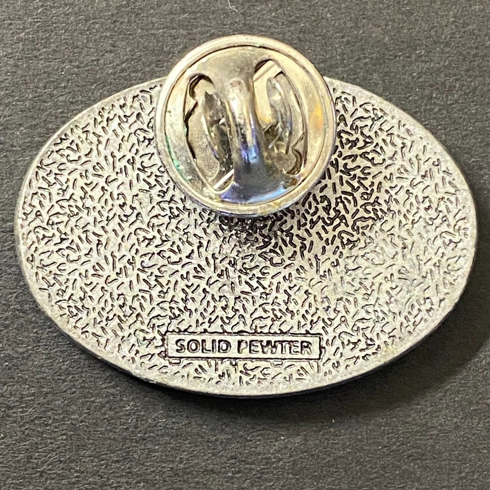 "NRA Second Amendment Task Force" Pewter "Minuteman" Lapel / Hat Pin c1980's