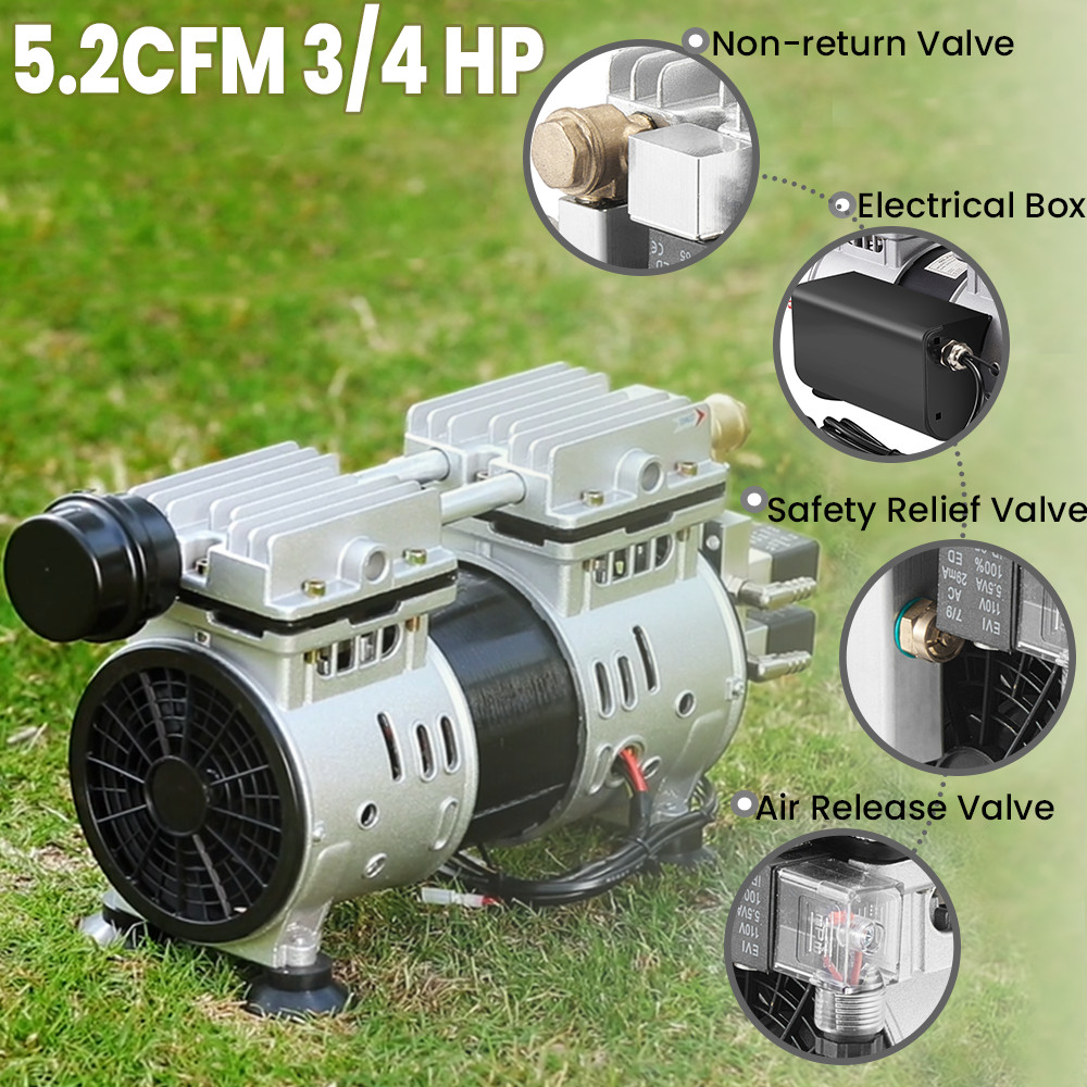 3/4HP 5.2CFM Lake Koi Pond Aerator Pump Aeration Compressor Up to 3 Acre Pond