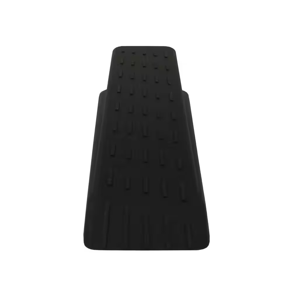 Heavy-Duty Brown Rubber Door Stop (2-Pack)