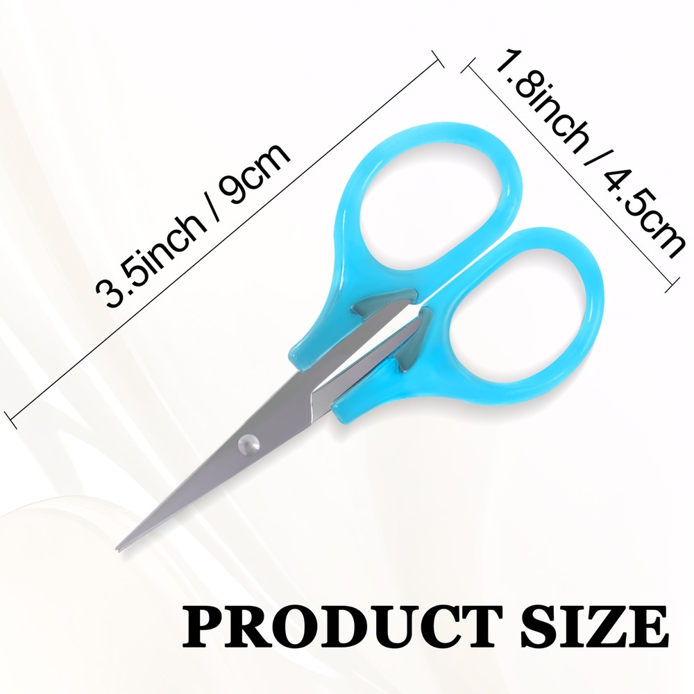 10 Pcs Small Craft Scissors Stainless Steel Tiny Scissors with Protective Cover
