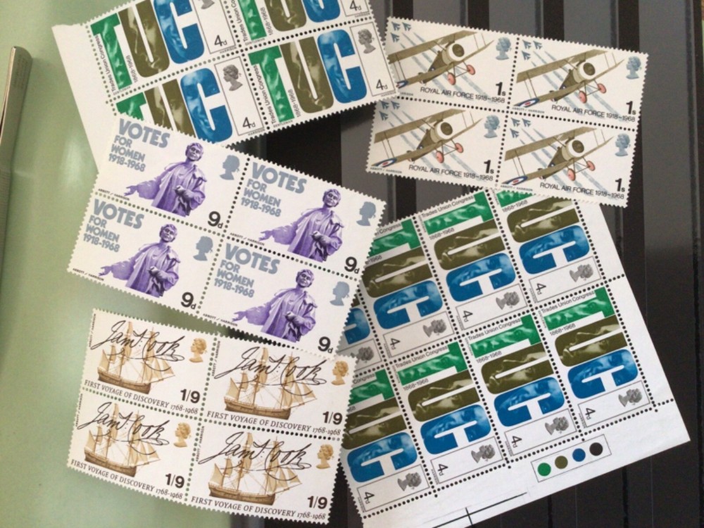 Great Britain mint never hinged 1968 stamps Ref A9062