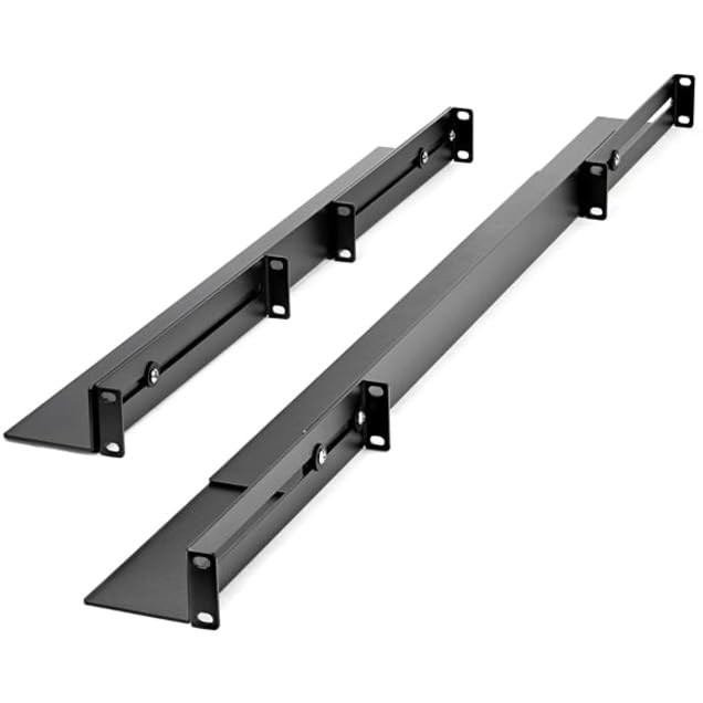 StarTech 1U Adjustable Mounting Depth Up to 200lbs Server Rack Rails UNIRAILS1UB
