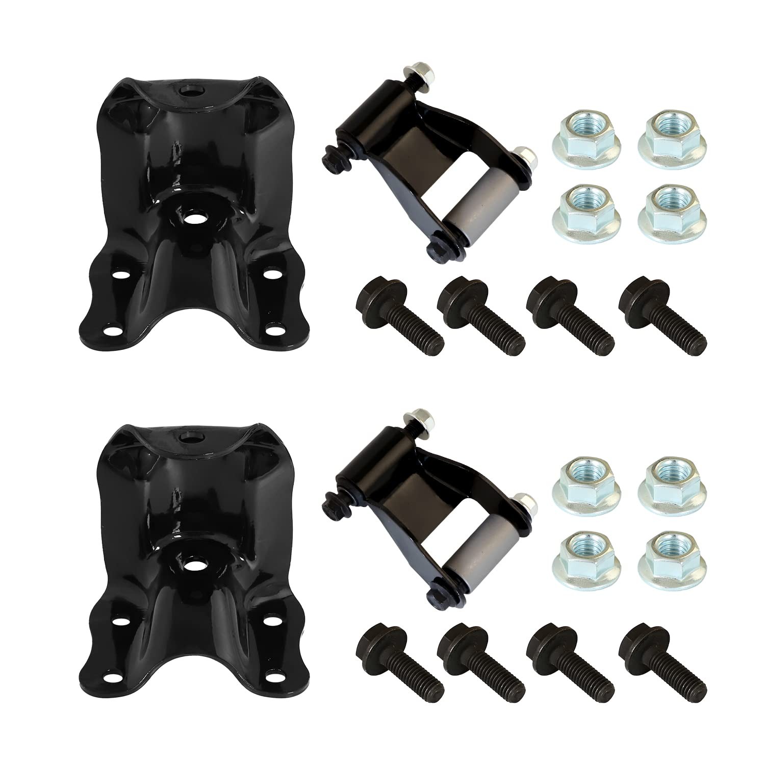 Rear Leaf Spring Shackle Hanger Bracket Kit Compatible with 1986-2011 Ranger ...