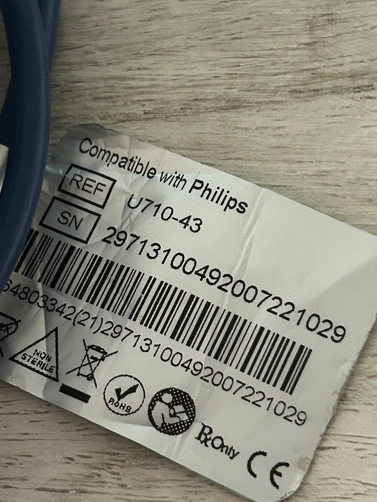 Parts Source SpO2 Adaptor Cable Philips Compat 8 Pins/DB9 REF U710-43