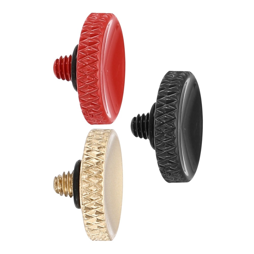 3PC Camera Shutter Button Pure Copper Soft Release Button Red Matte Golden Black