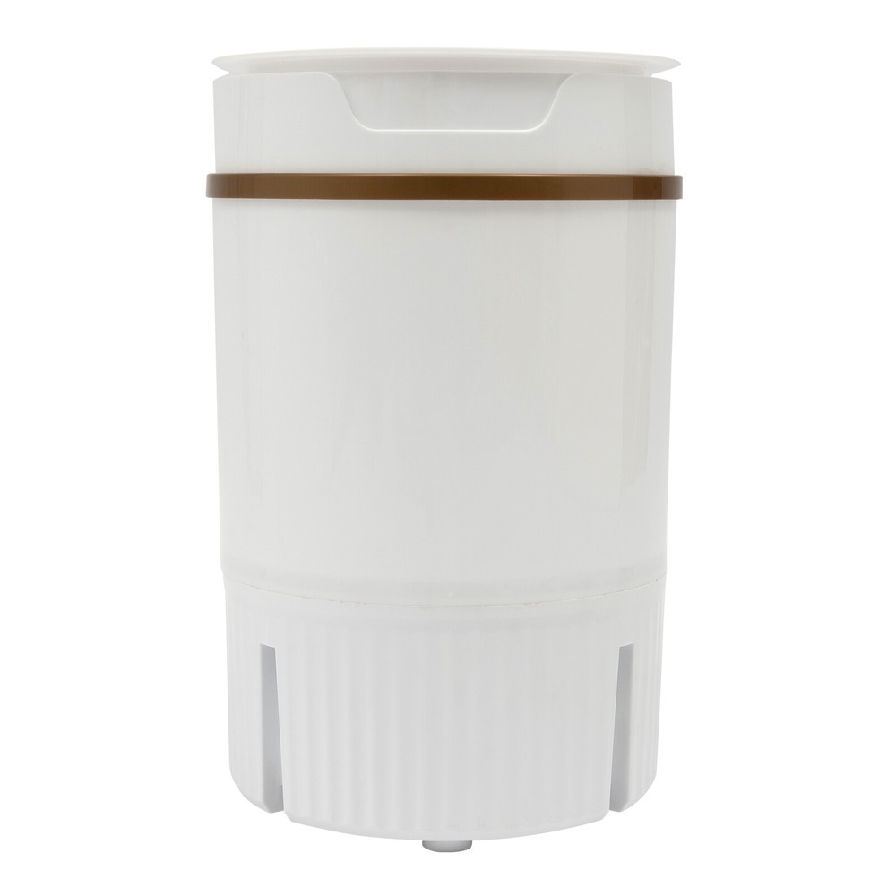 Portable Mini Washing Machine Washer with Drainage Basket Multi-Functional White