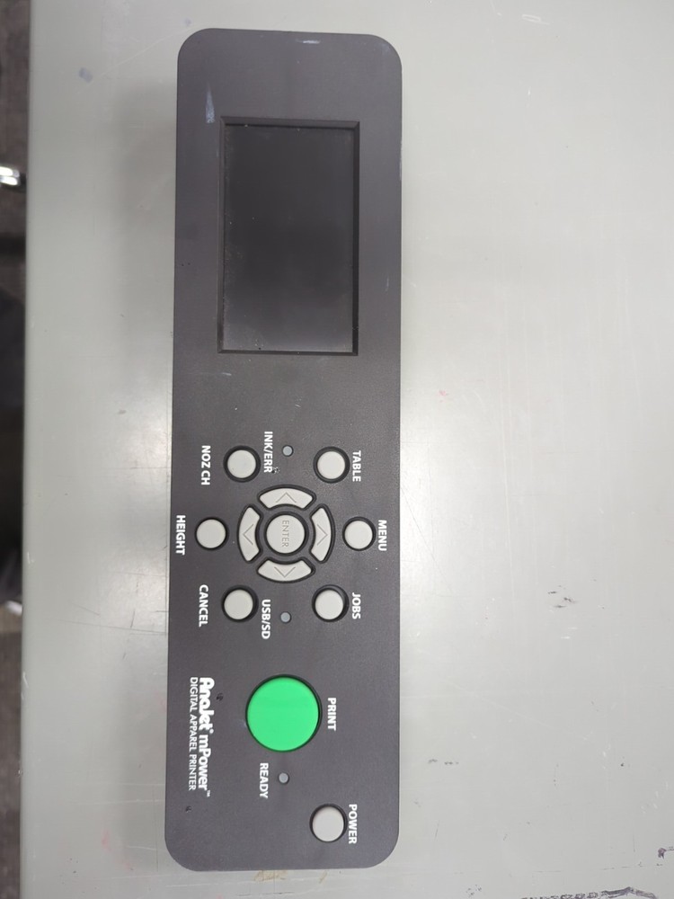 AnaJet mPower Apparel Printer MP5/MP10 Control Panel - Factory Refurbished