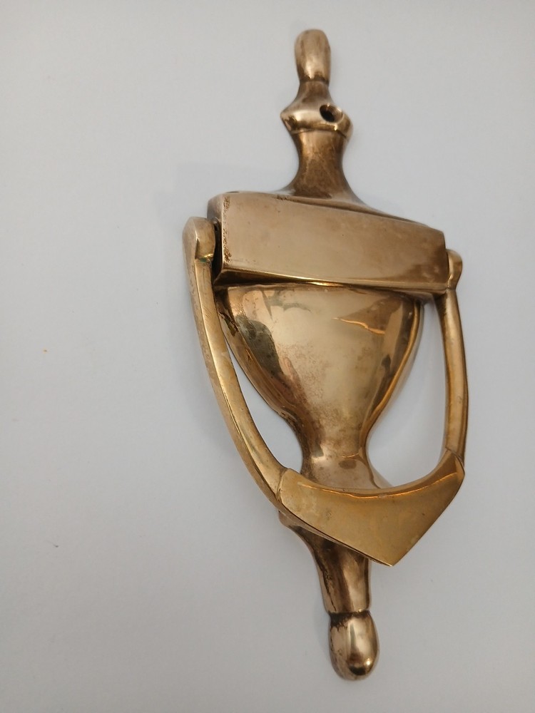 Vintage Solid Heavy Brass 7” Door Knocker Classic Simple Design