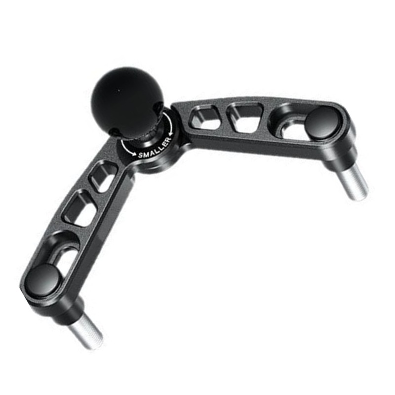 Aluminum Adjustable 25mm Ball Base Mount For Motorcycle Fork Stem Device Holder