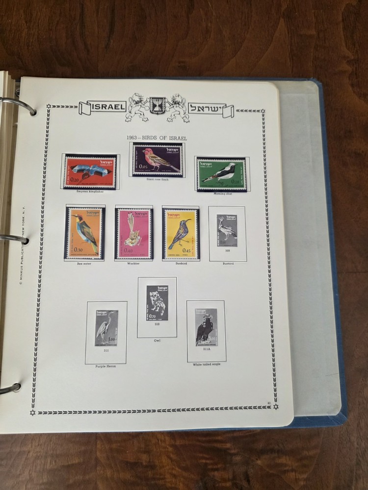 Israel Folder Stamps Over 170