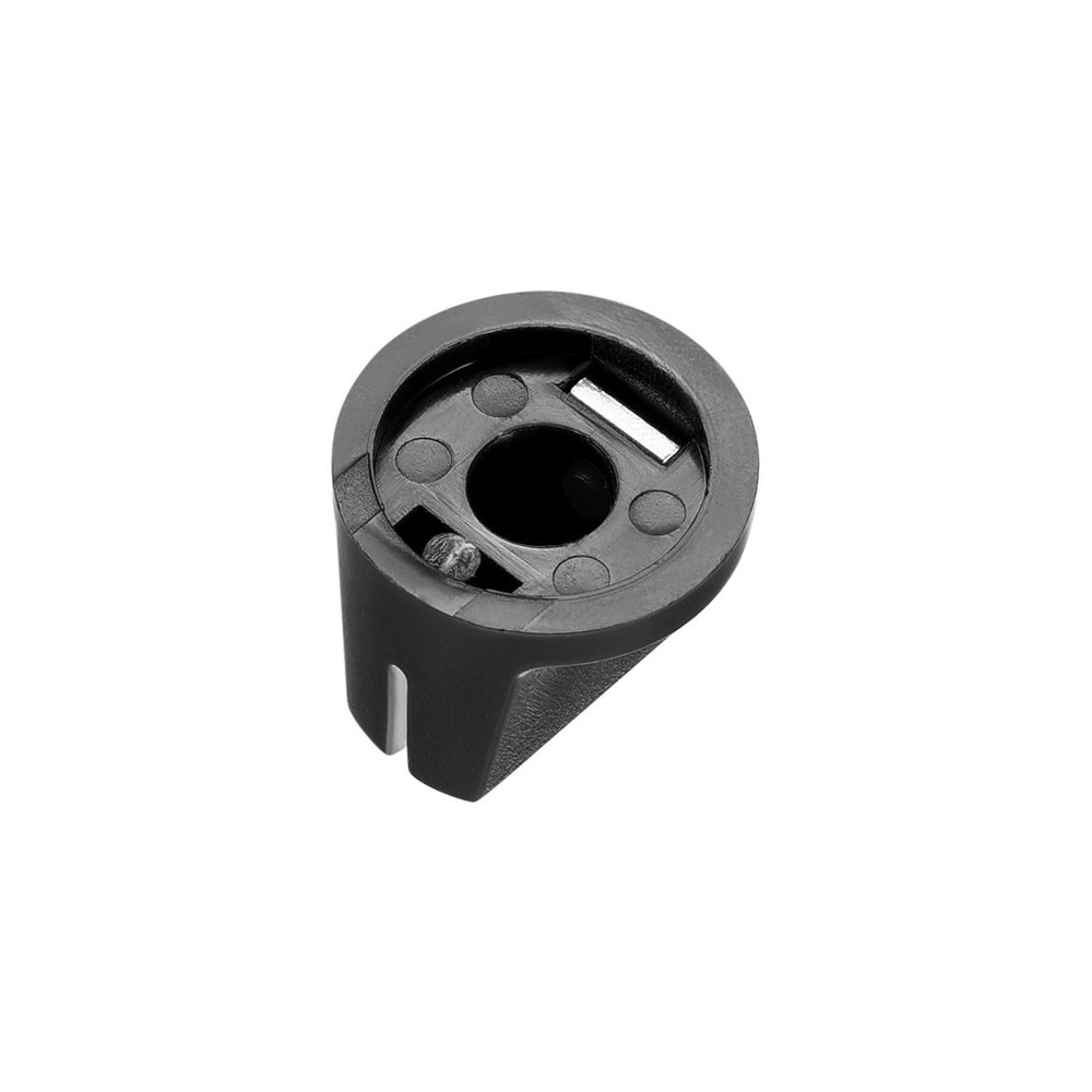 10Pcs 6.4mm Shaft Hole Pedal Knobs Pointer Control Knobs with Set Screw Black