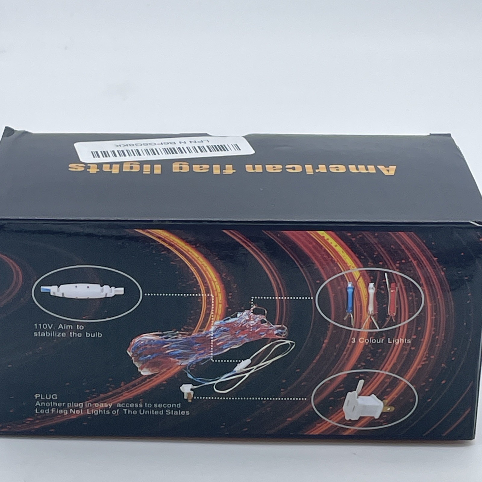 6.5ft x 3.3ft American Flag Net Light 420 LED String Lights Party Indoor Outdoor