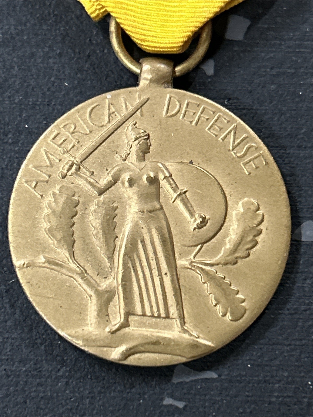 VTG U.S. Military WWII Medals & Pin Bars American Campaign Defense Good Conduct