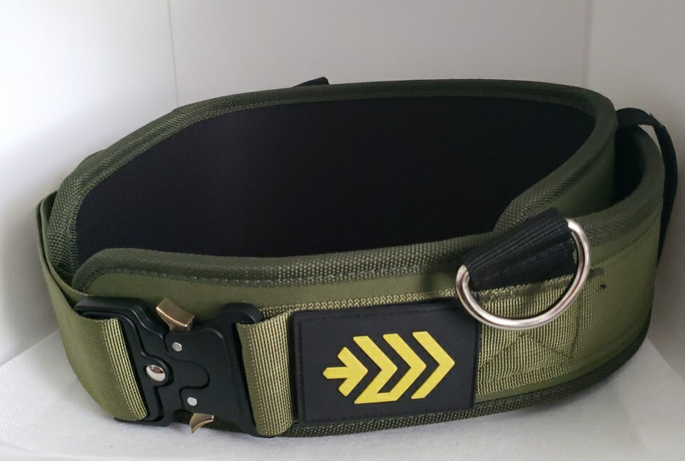 MANUEKLEAR Weightlifting Belt Olive Size S NWOT