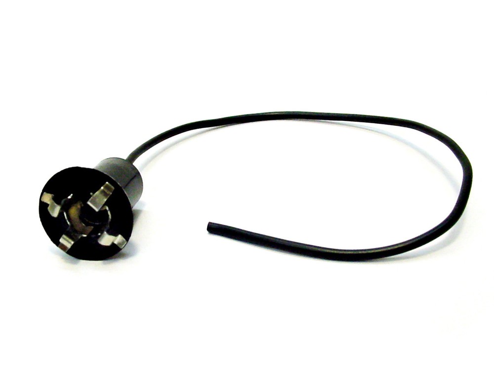 Interior Door License Plate Dash Courtesy Light Bulb Socket Pigtail Plug 5/8"