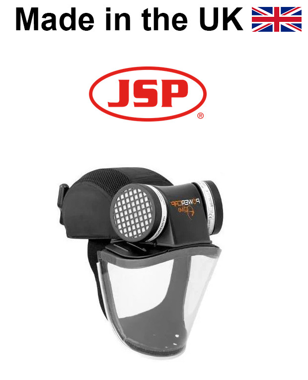 JSP PowerCap Active Black Universal Plug - 8HR RESPIRATORY PROTECTION CAE601-941