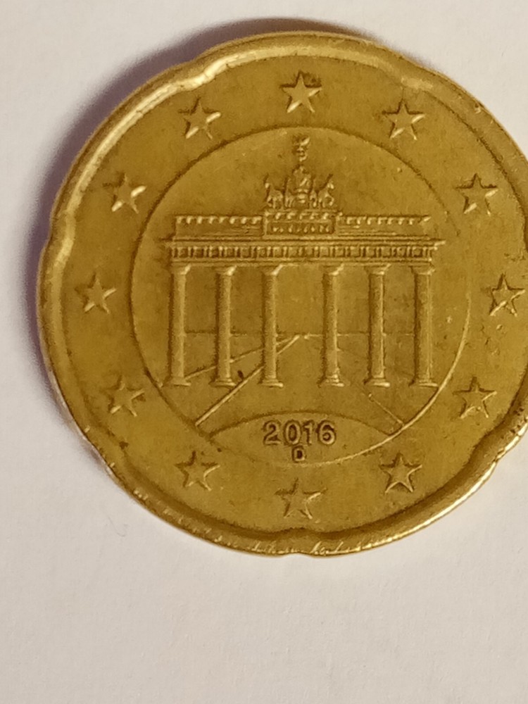 Euro 20 Cent Coin 2016 D