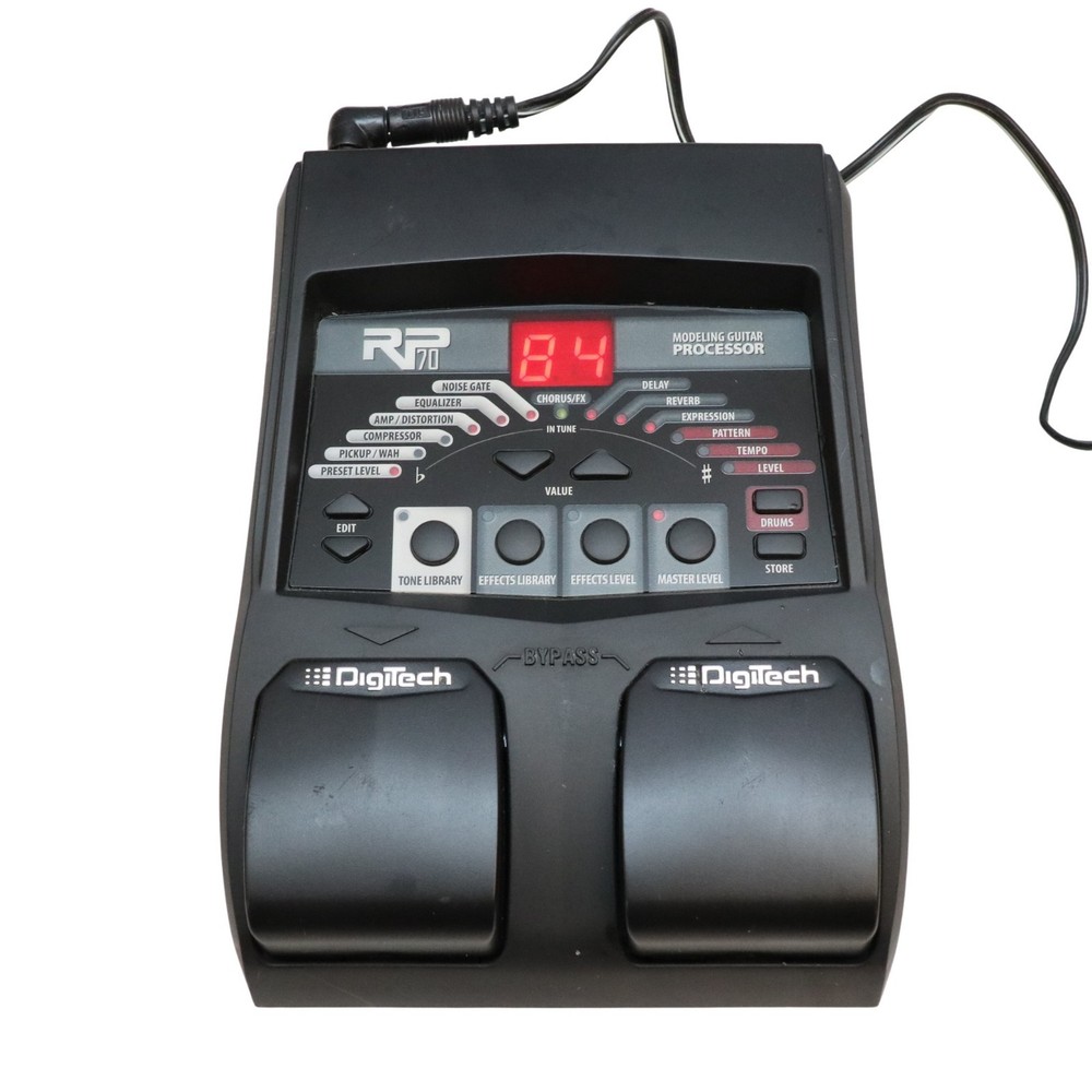 Digitech RP70 Modeling Guitar Processor with power supply