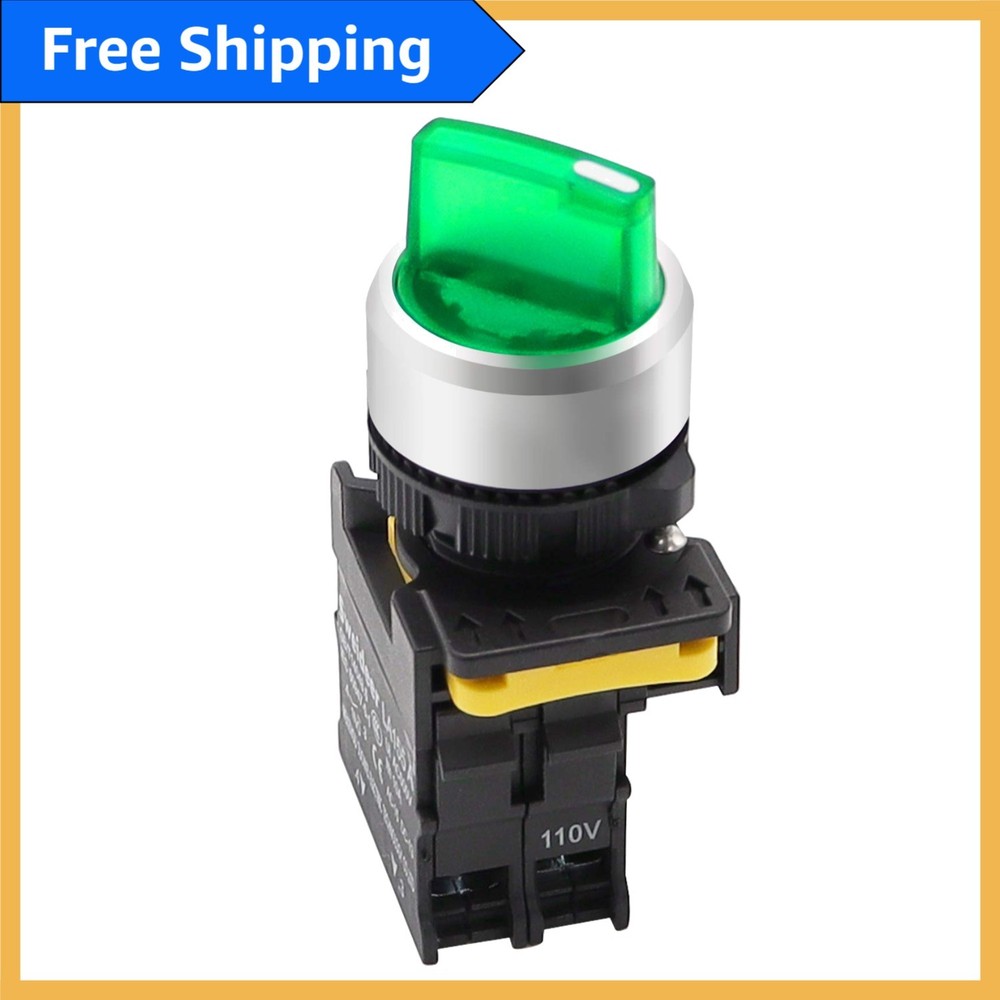 Durable  Green Latching Rotary Switch for Efficient Control Circuits