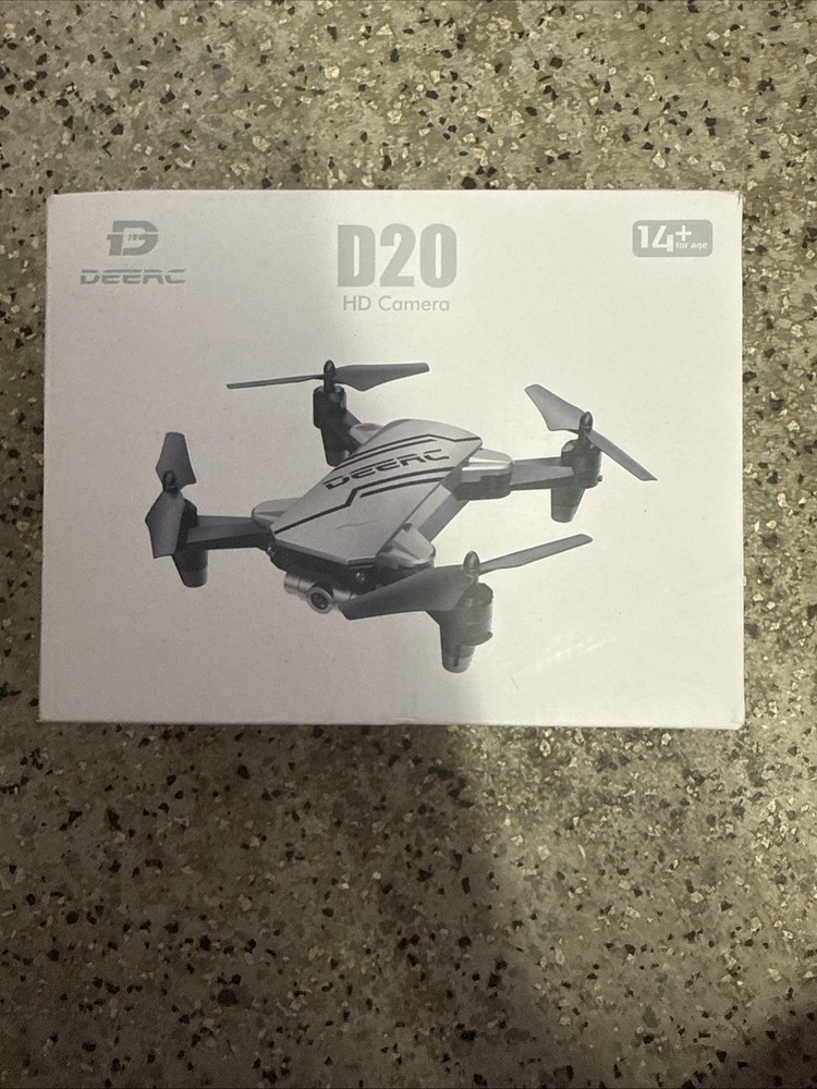 DEERC D20 HD Camera Foldable Quadcopter Drone Toy Grade Electric Black