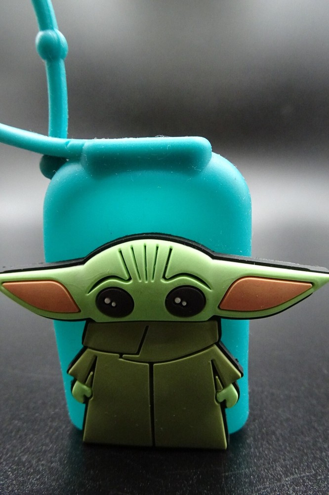 Star Wars "Grogu" Teal Hand Sanitizer Holder & EMPTY Bottle REUSEable/ReFillable