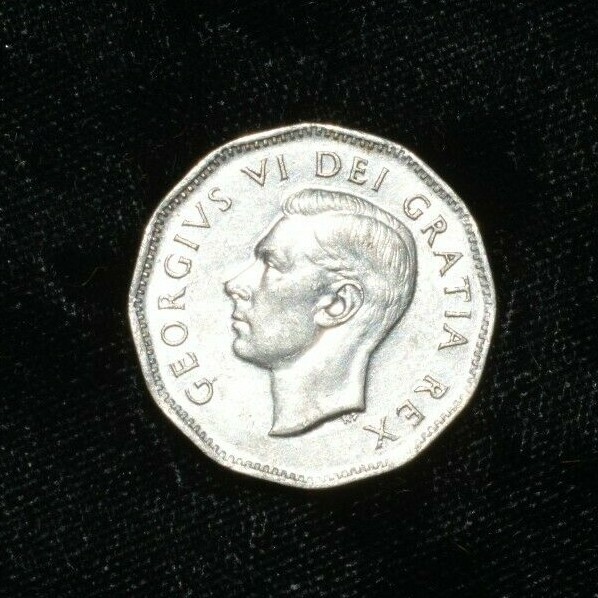 1951 Canada Nickel 5 Cent Coin