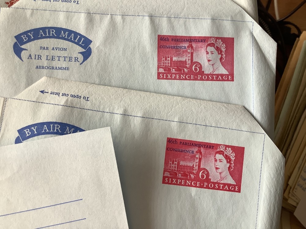 U.K. Aerogramme 14 items will post U.K. only Ref A906