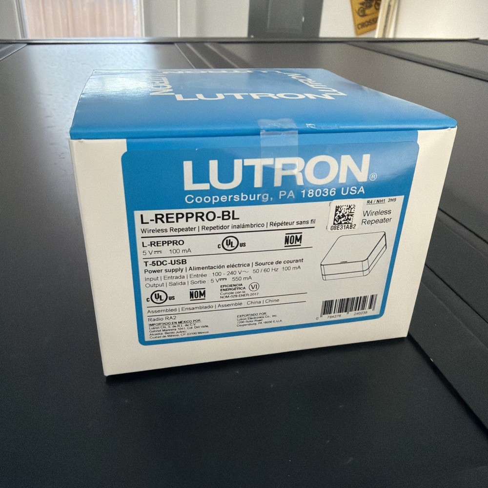 Lutron L-REPPRO-BL Wireless Repeater