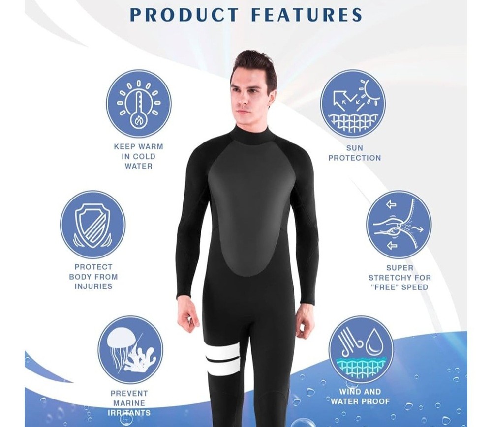 Realon Wetsuit (M) For Men