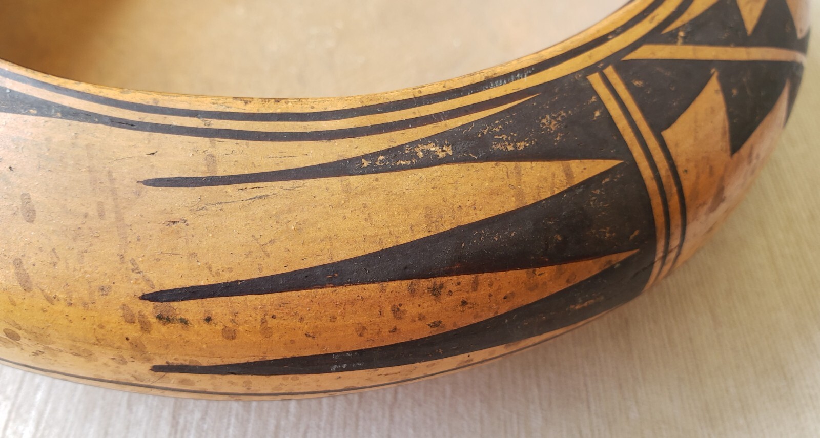 Antique Hopi Pottery Bowl Native American Indian Pot