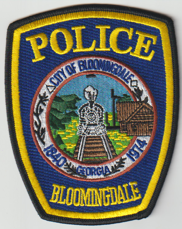 City of Bloomingdale GA non shield shape patch