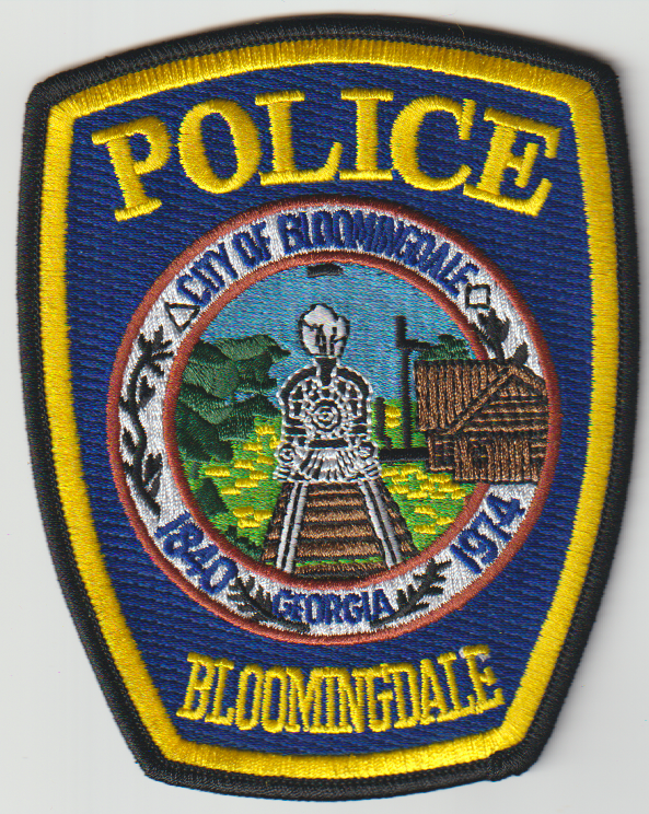 City of Bloomingdale GA non shield shape patch