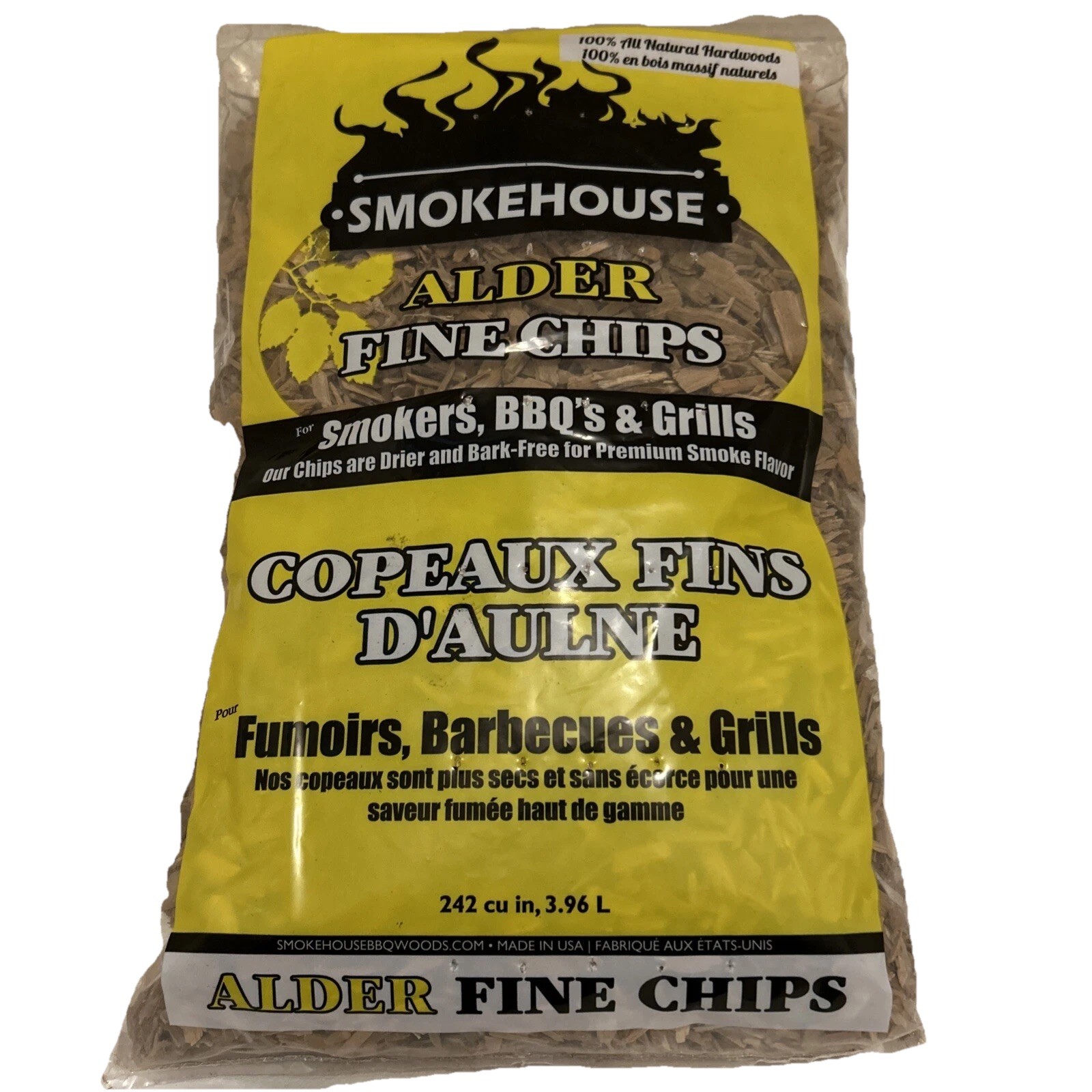 Smokehouse Products  ALDER All Natural Hardwoods Smoking Chips 242 Cu In.