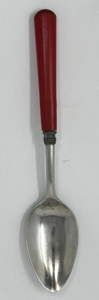 Vintage Red Bakelite Table Spoon 7 5/8"
