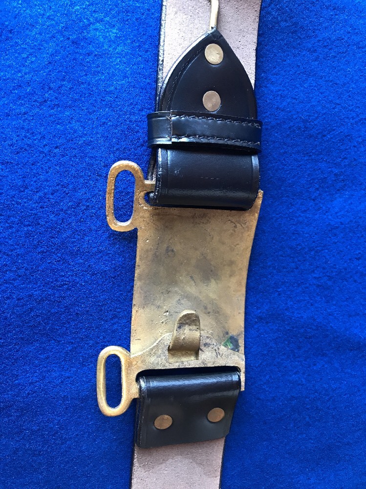 M1874 Leather Infantry Belt for Palmer Brace LARGE (42-48) Indian Wars
