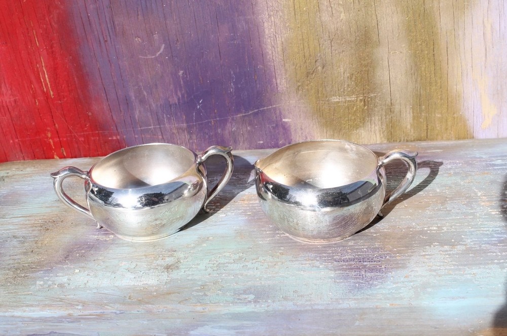 Silverplate Cream & Sugar Set