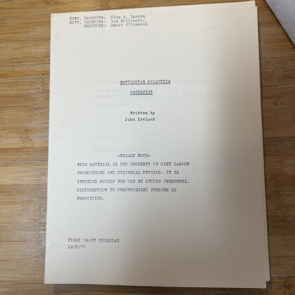 Galactica First Draft Teleplay Copy