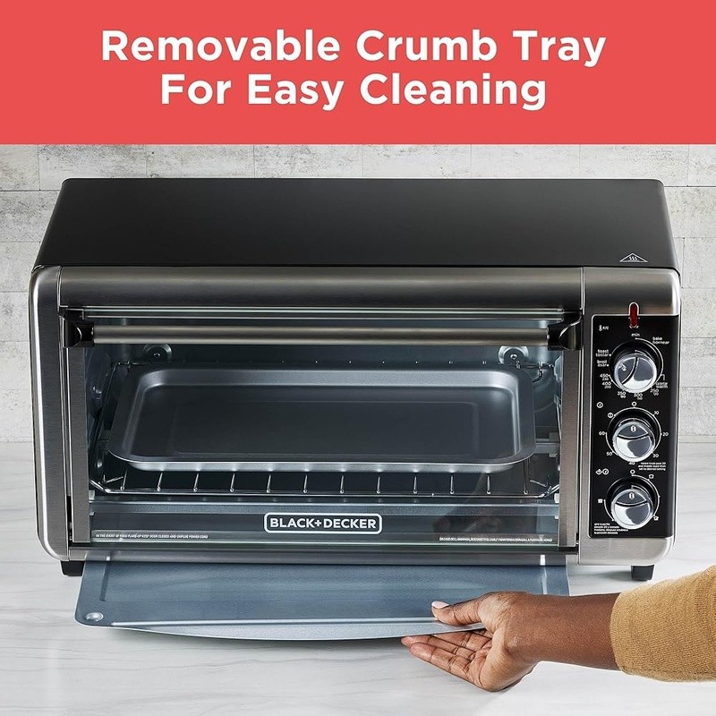 Convection Toaster Oven W/ Timer Adjustable Rack Ideal Baking Toasting New