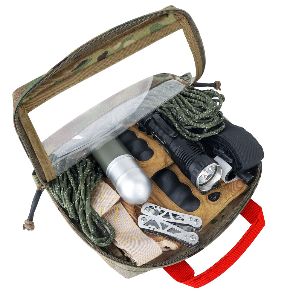 KRYDEX Clear Top Insert Cube Organizer Hook Back Packing Travel Backpack Large