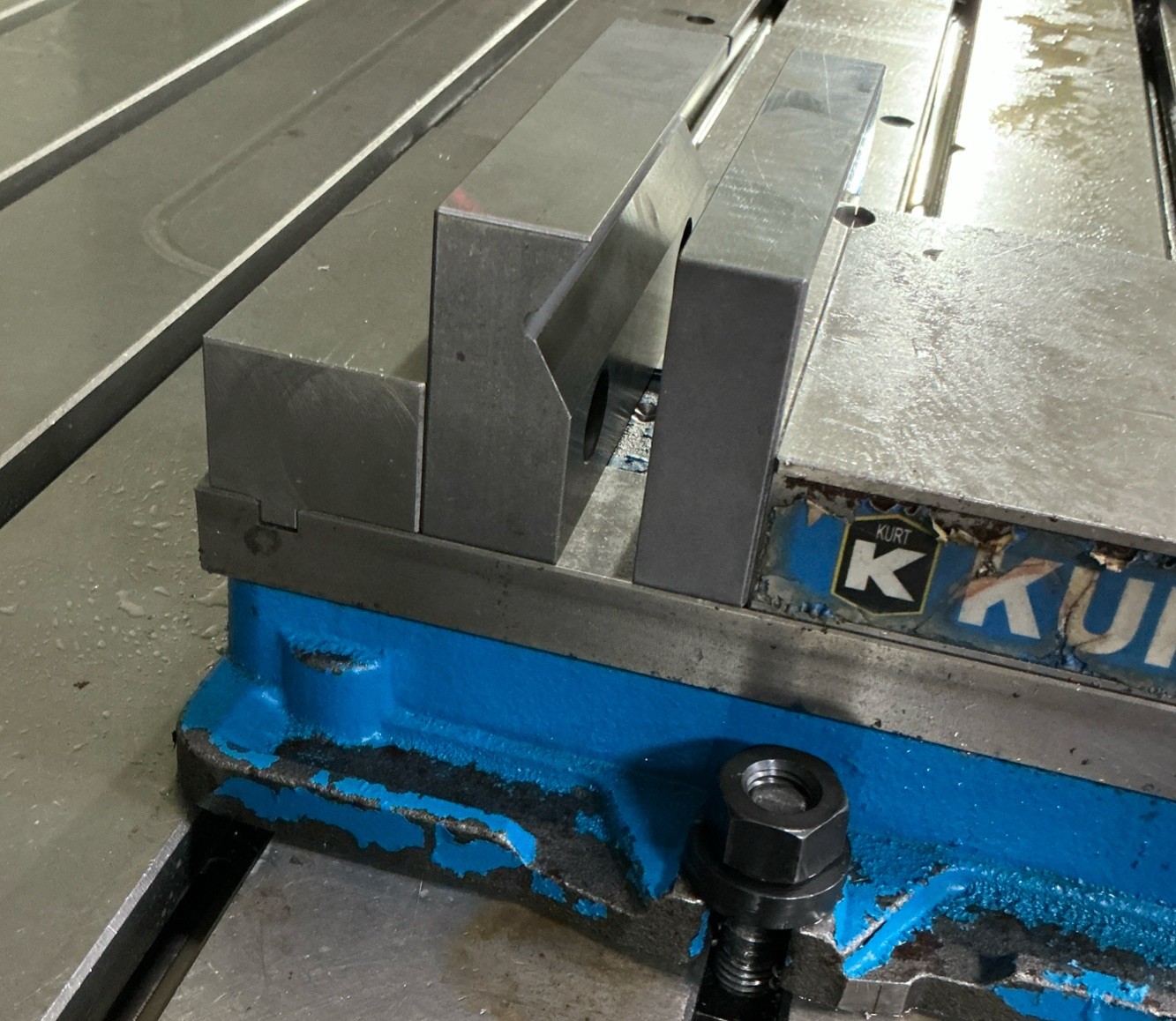 Tall 6” Horizontal V Jaw For Kurt Vises 4140 Heat Treated & Precision Ground USA