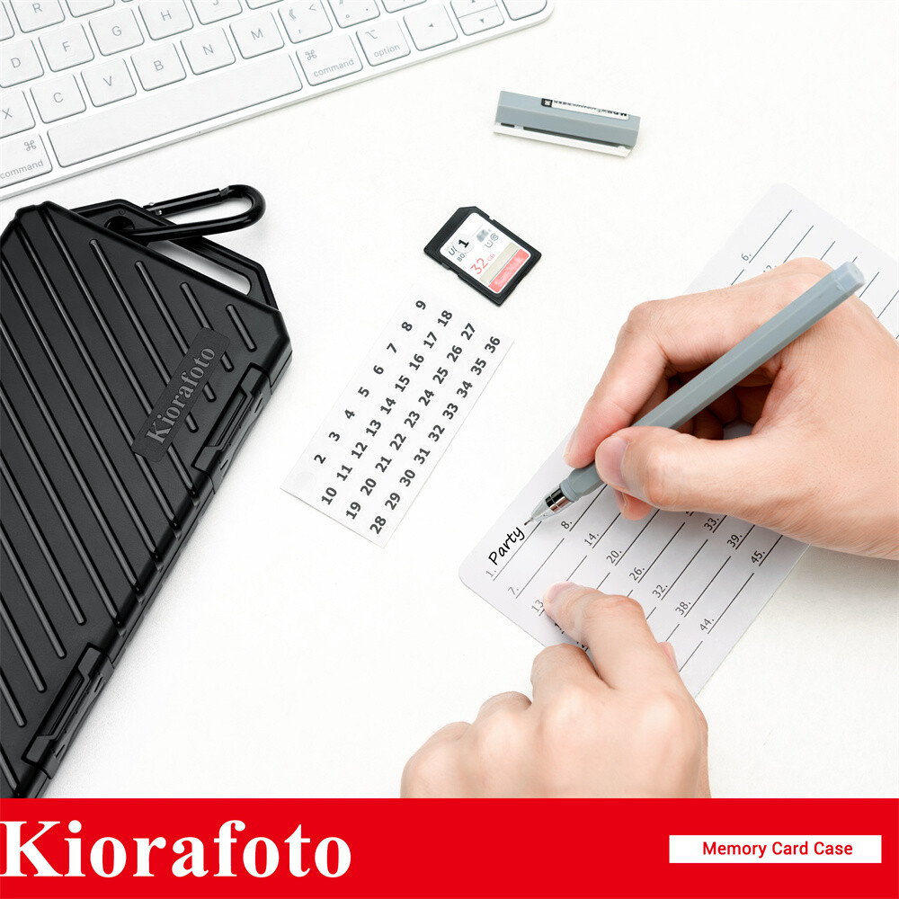 Memory Card Case Holder Storage fr 110 SD Micro SD TF with 3 Removable Slim Case