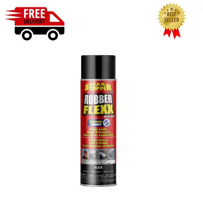Rubber Flexx Leak Repair & Sealant Spray 18 Oz 100% Flexible Seal Waterproof NEW