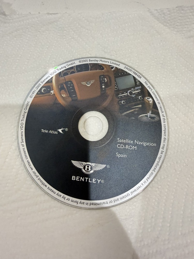 2005 Bentley Continental GT 7 Navigation Disc Set